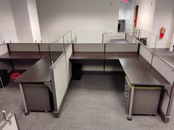 Set of Quality High End Used Cubicles installed for one our happy customers.