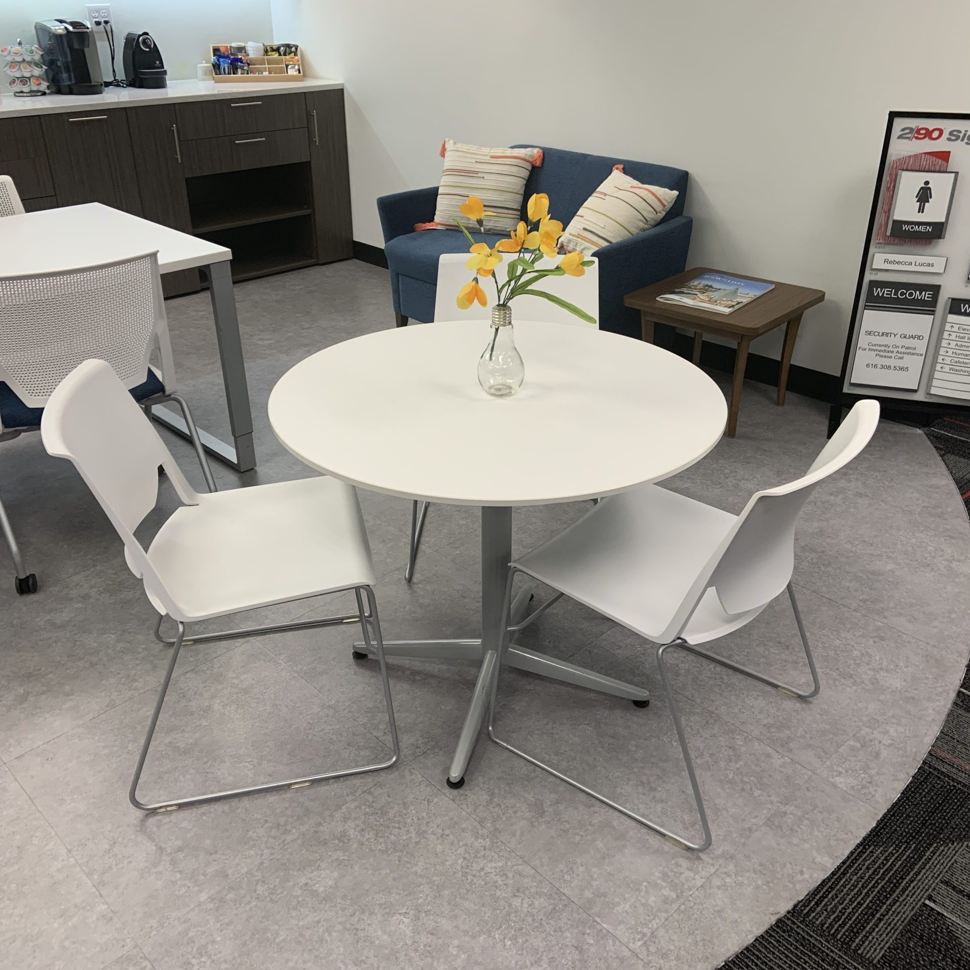 Allsteel Black Leather and Chrome Conference Chairs - Recycled Office  Furnishings