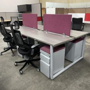 office workstations with premium office chairs